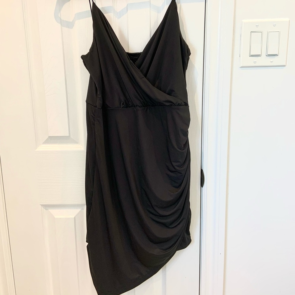 BNWT Tight asymmetrical faux wrap mini dress